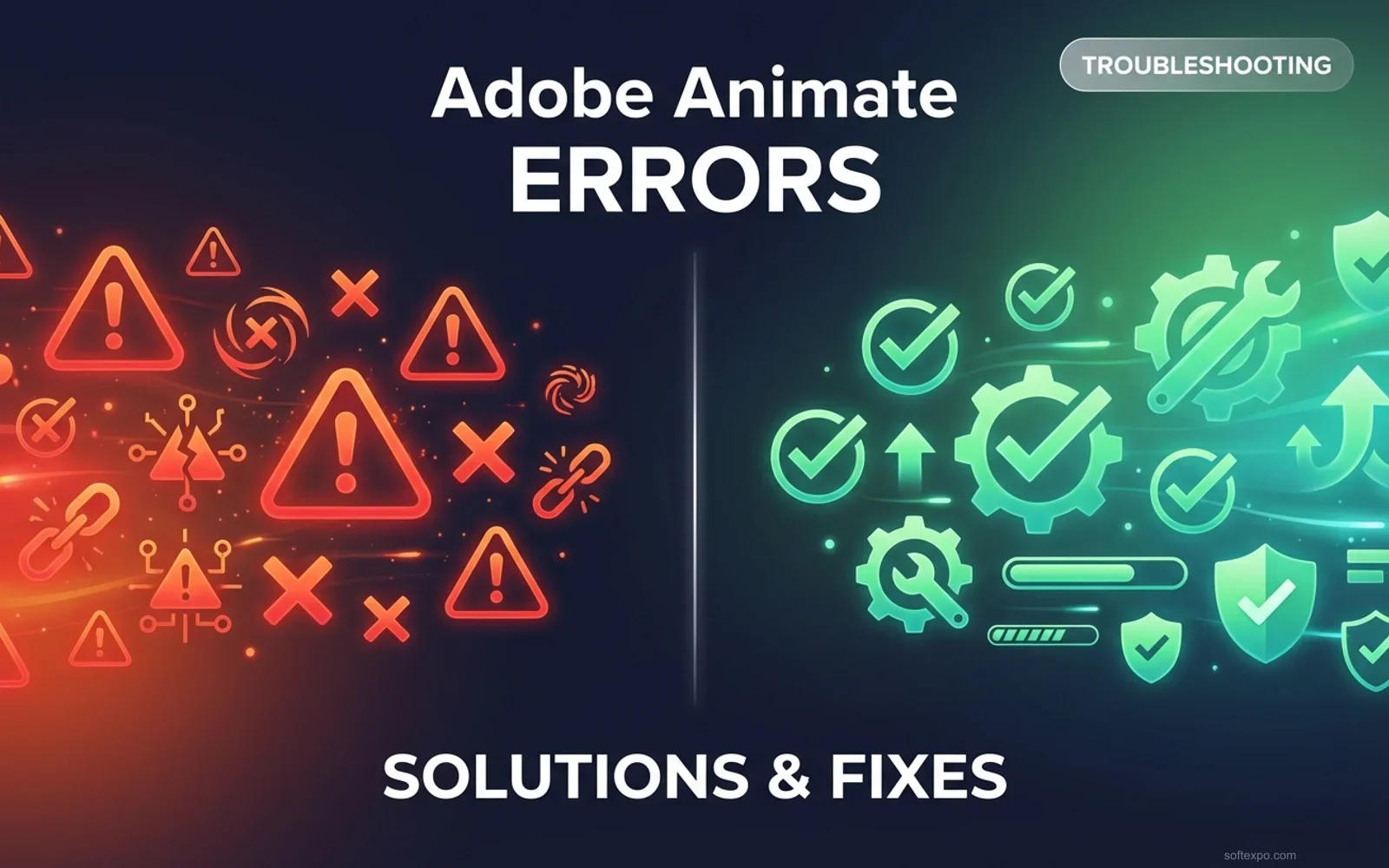 Adobe Animate Main Errors – Solution Cover