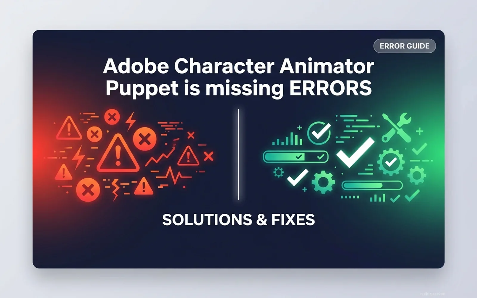 Adobe Character Animator Puppet is missing Error Cover