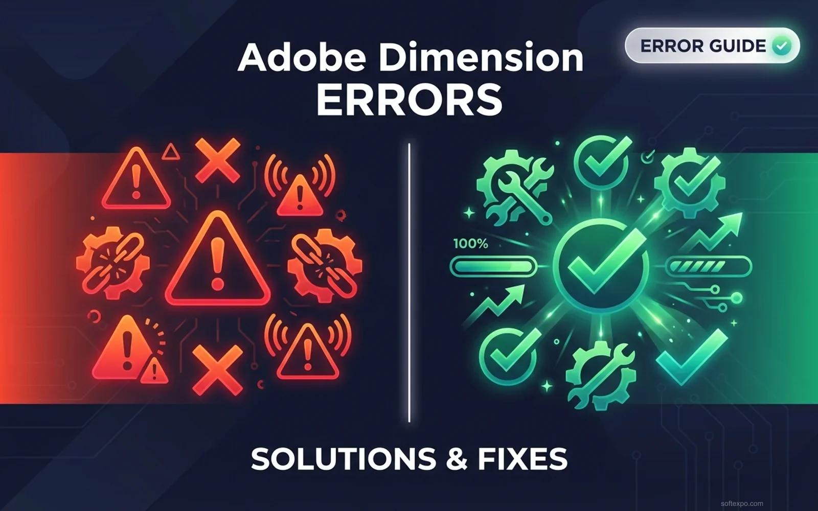 Adobe Dimension Main Errors – Solution Cover