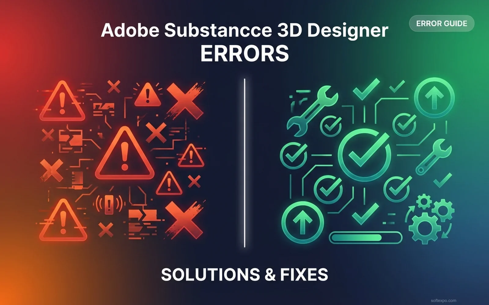 Adobe Substance 3D Designer Main Errors – Solution Cover