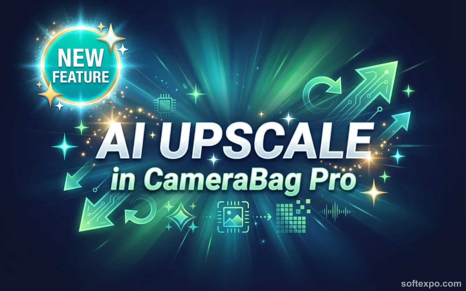 New AI Upscale Feature in CameraBag Pro Cover