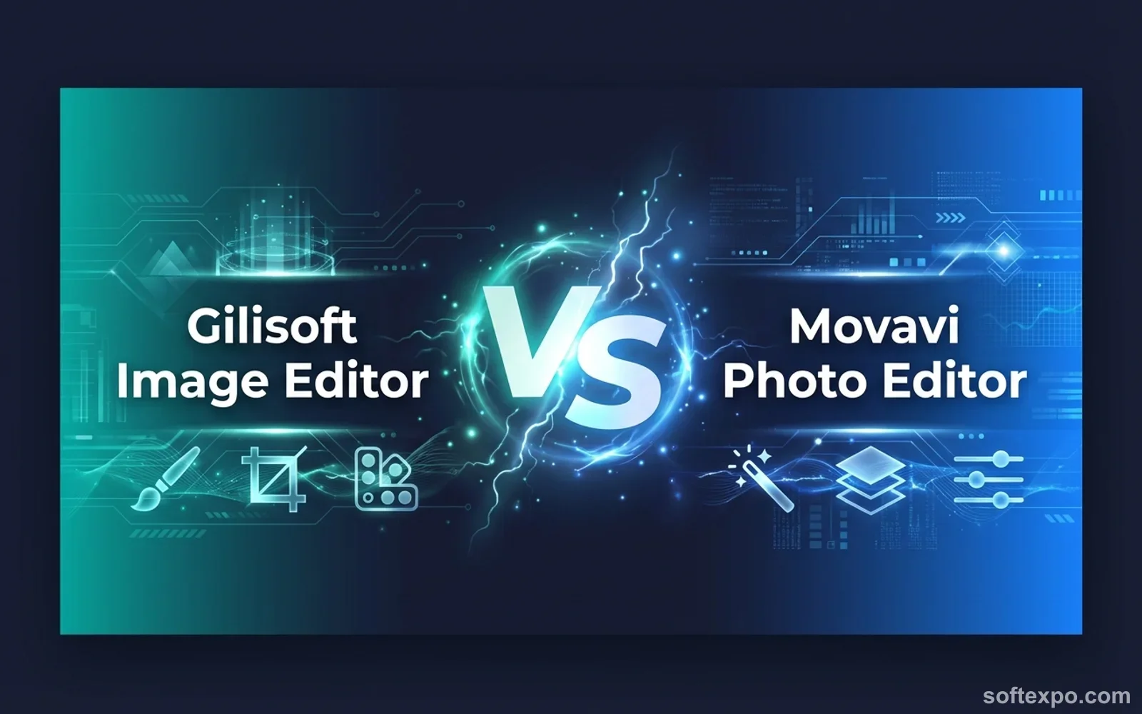Gilisoft Image Editor vs. Movavi Photo Editor – Comparison Cover