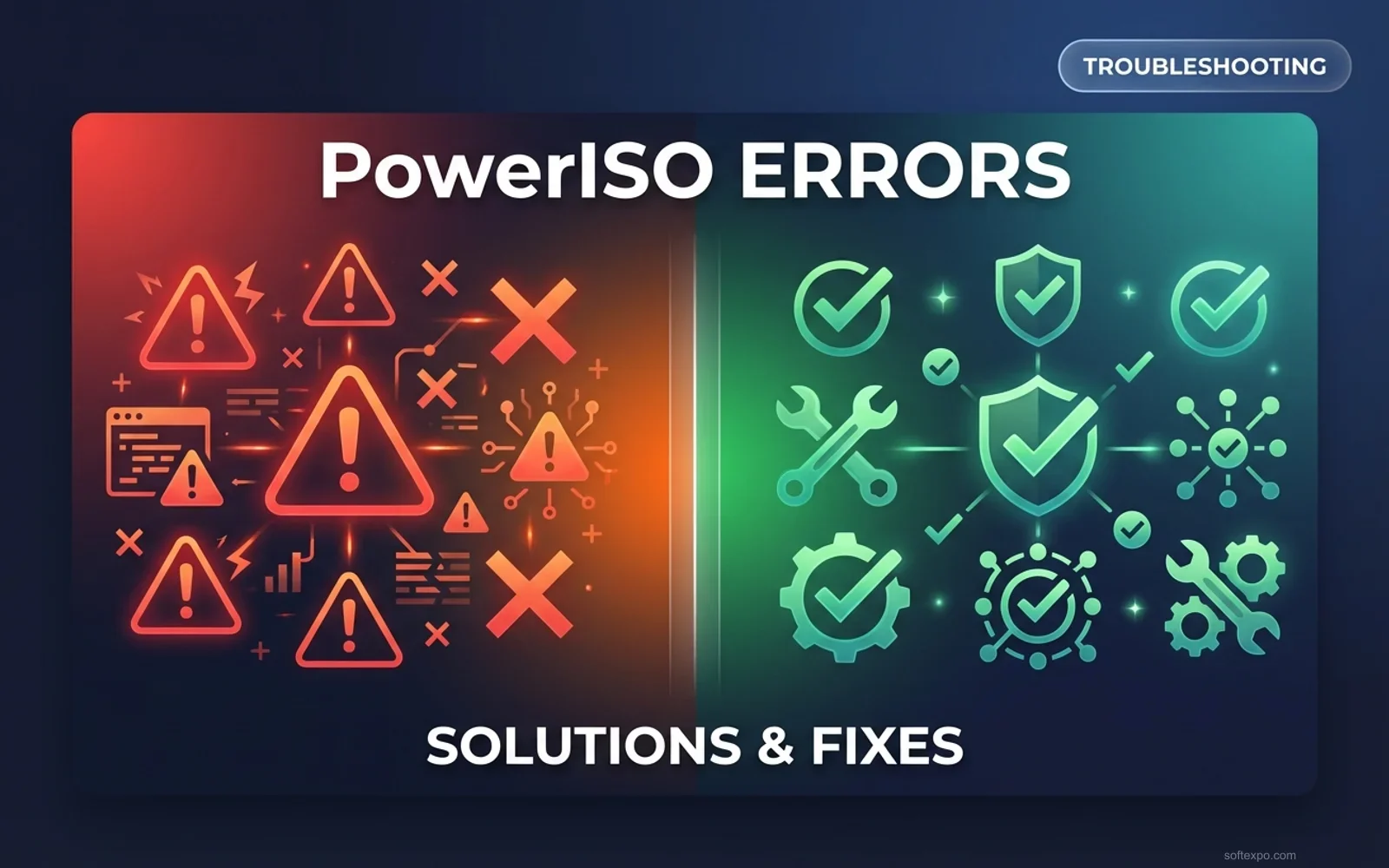 PowerISO Main Errors – Solution Cover
