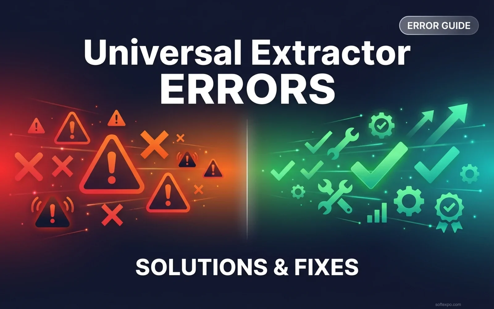 Universal Extractor Main Errors – Solution Cover