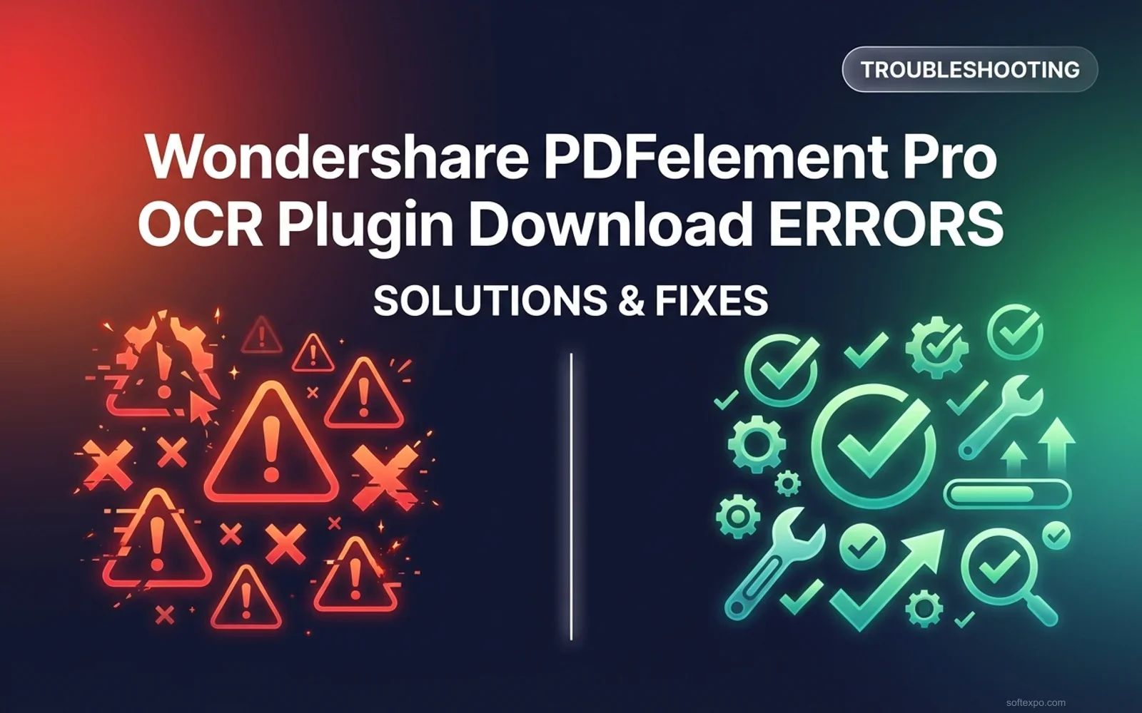 Wondershare PDFelement Pro OCR Plugin Download Error Cover