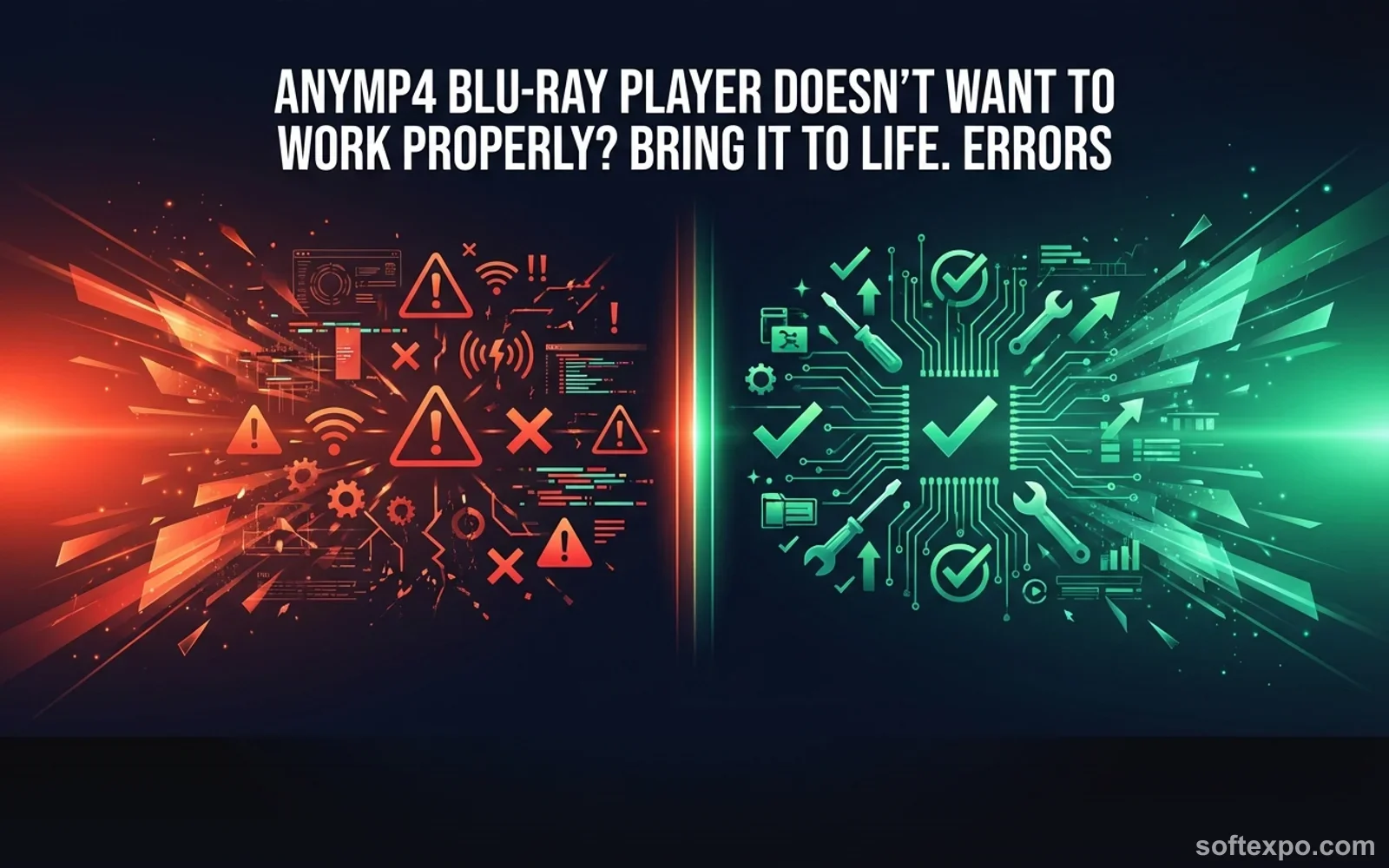 AnyMP4 Blu-ray Player doesn't want to work properly? Bring it to life. Cover