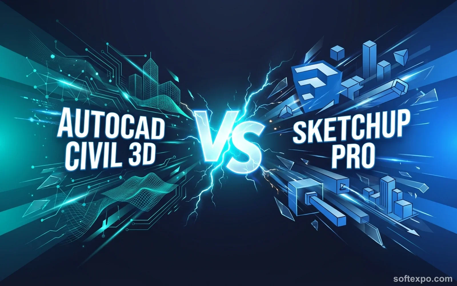 AutoCAD Civil 3D vs. SketchUp Pro – Comparison Cover