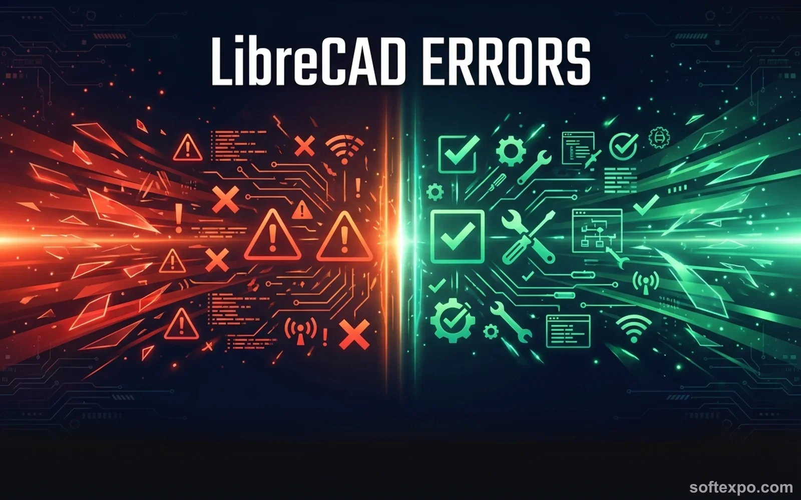 LibreCAD Main Errors – Solution Cover