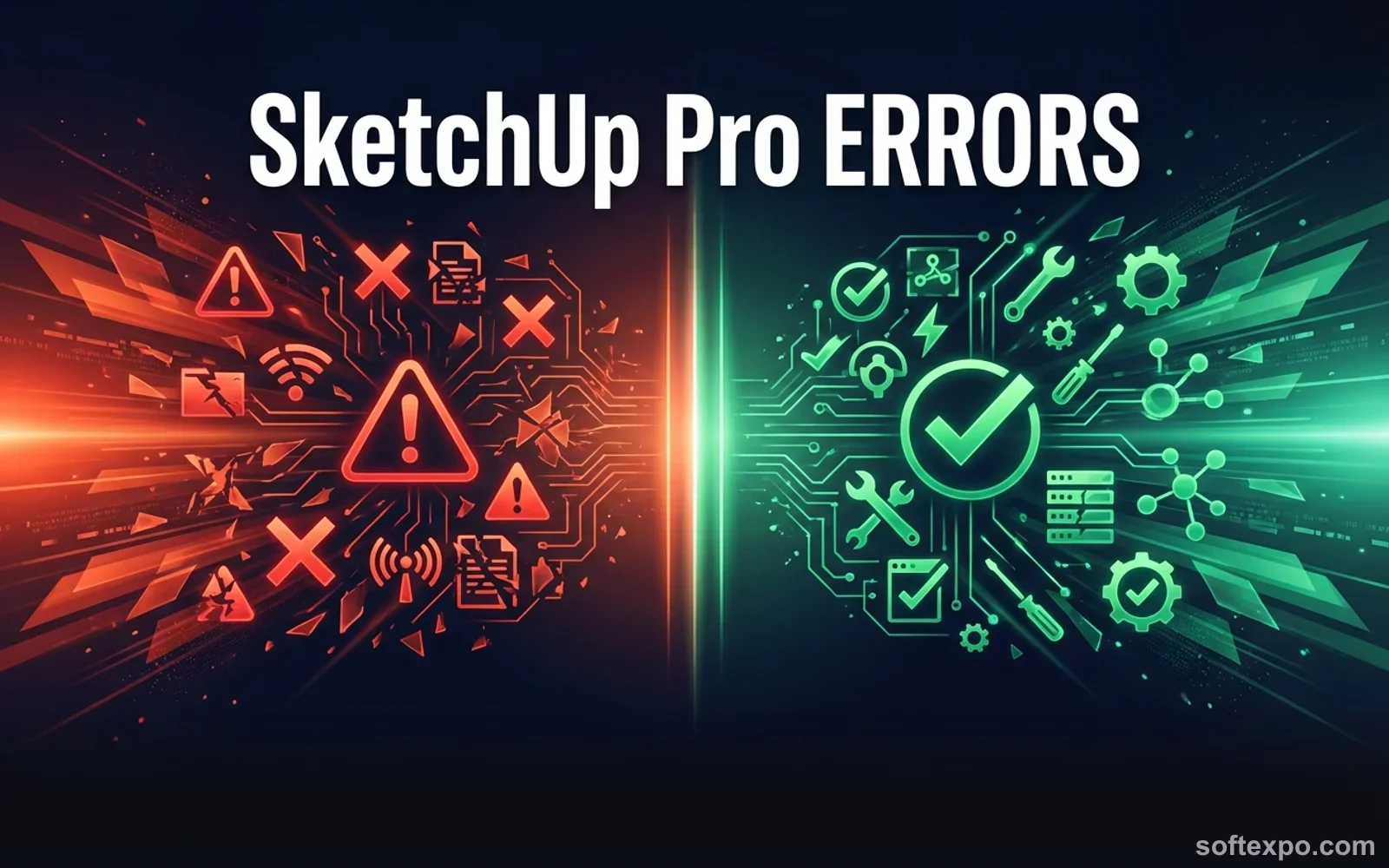 SketchUp Pro Main Errors – Solution Cover