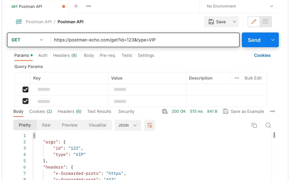 Postman main interface api functionality