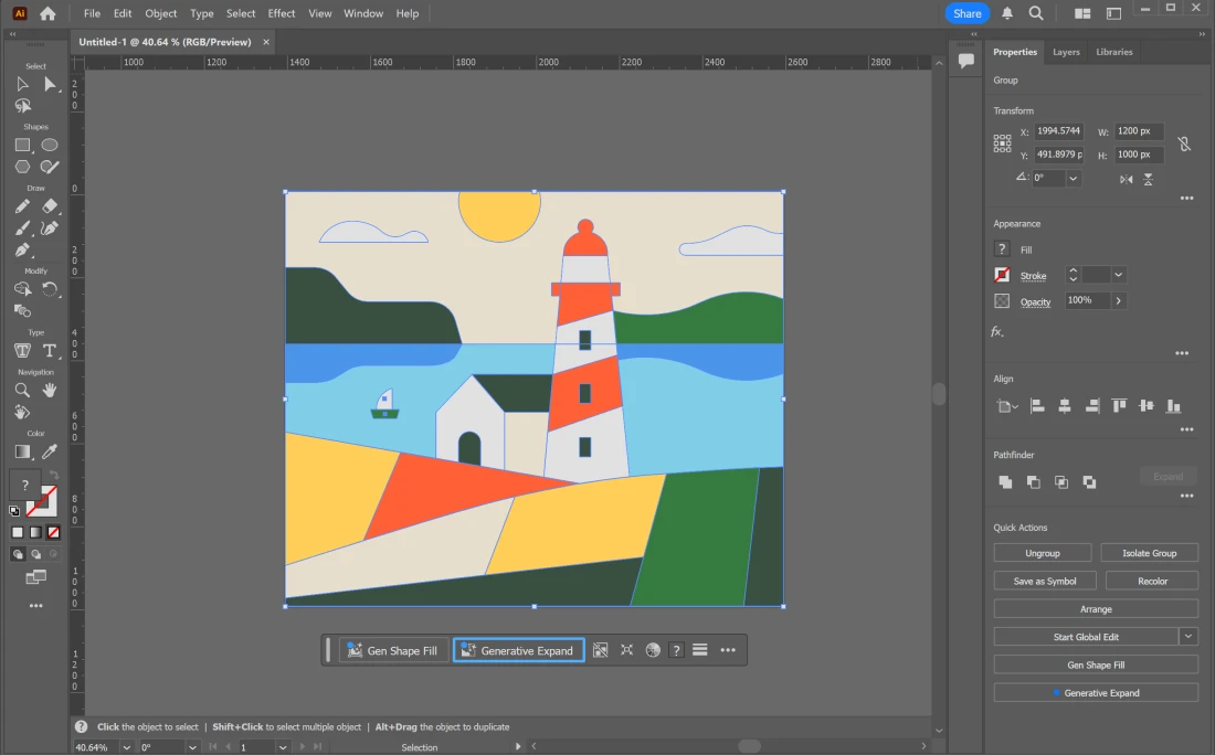 Adobe Illustrator Main Interface