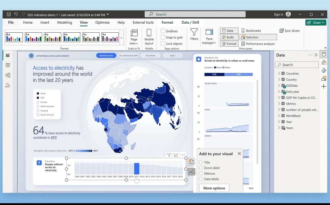 Power BI Desktop User Interface