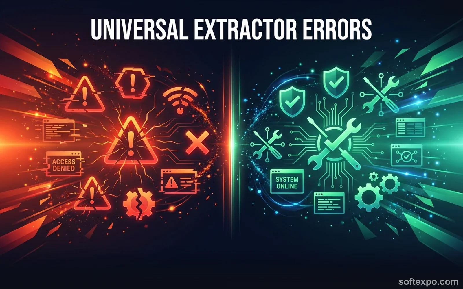 Universal Extractor Main Errors – Solution Cover