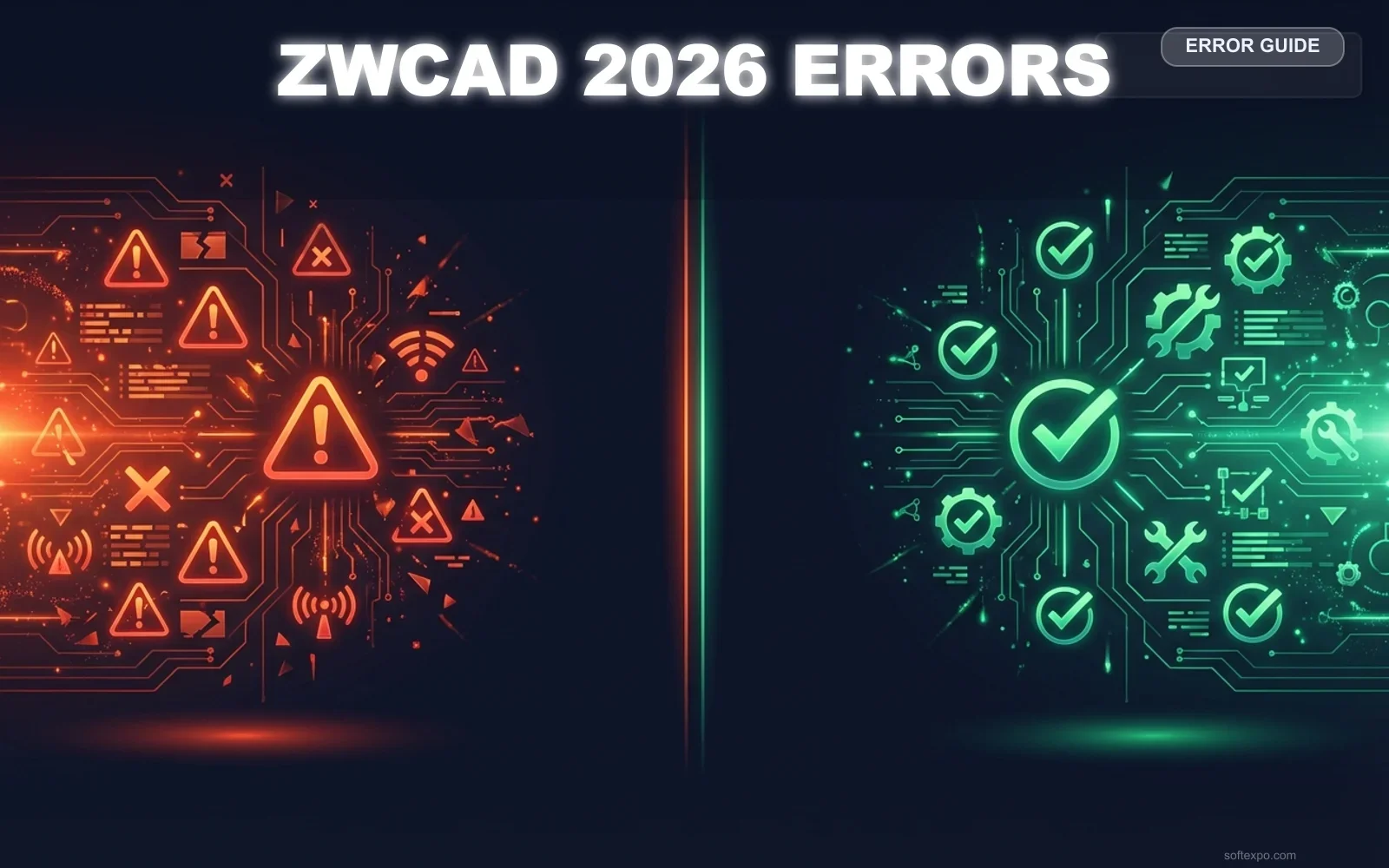 ZWCAD 2026 Main Errors – Solution Cover